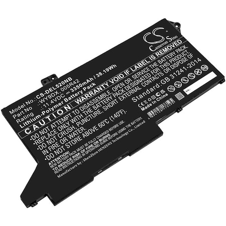 Bsc Preferred Dell Latitude 7285 Laptop and Notebook Replacement Battery CS-DEL520NB